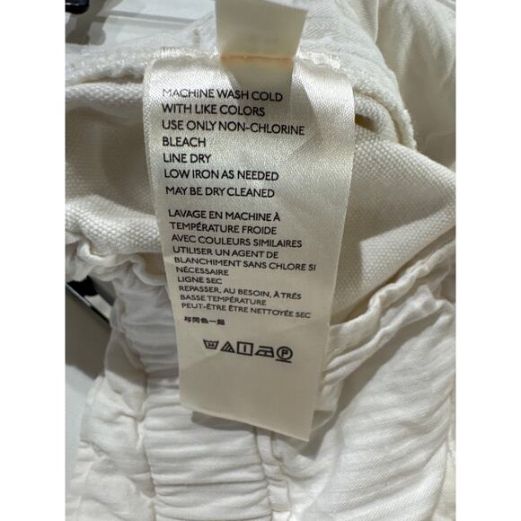 Free People Margate Pleated Paperbag Trouser Pant, Cream / White, Women, Medium - Picture 9 of 10